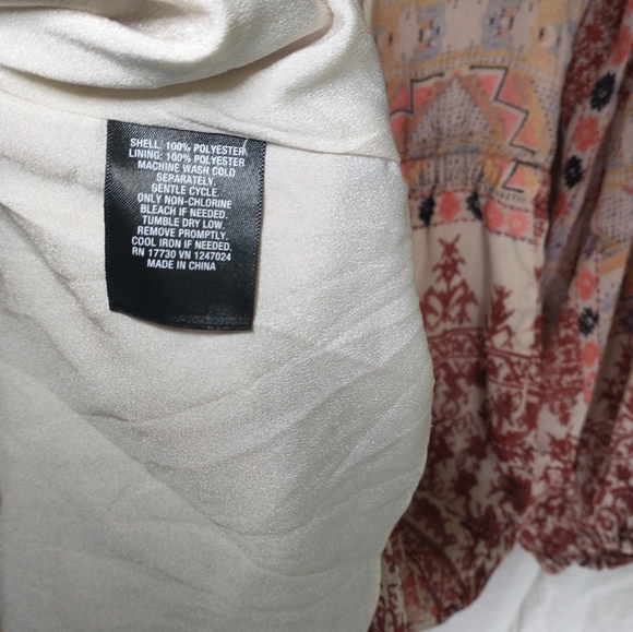 Women's Mossimo supply co. cream pink printed dress - Picture 10 of 10